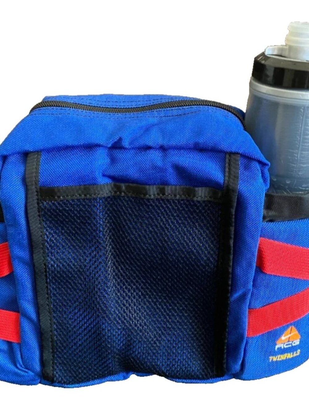 Vintage Nike ACG Twin Falls Waist Pack Blue Red 90s Hiking Running Fanny Pack